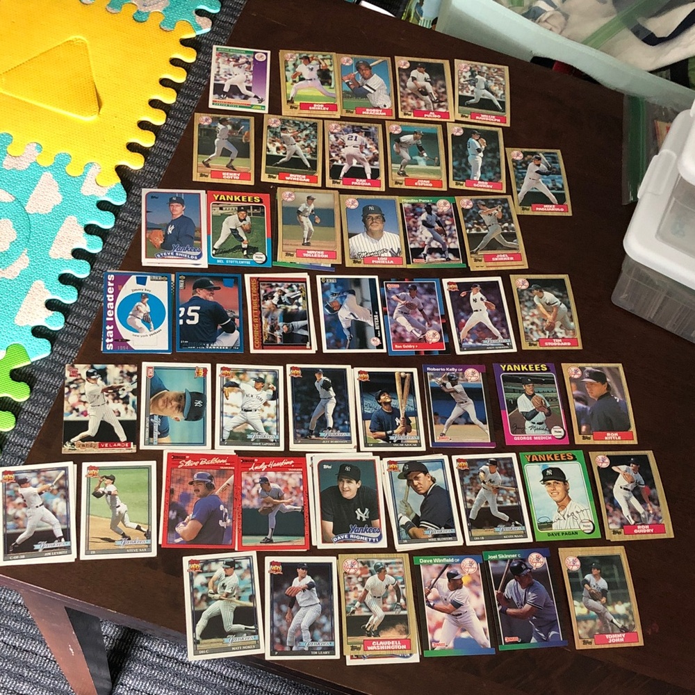 ⛵️ Vintage New York Yankees Baseball Trading Card Set